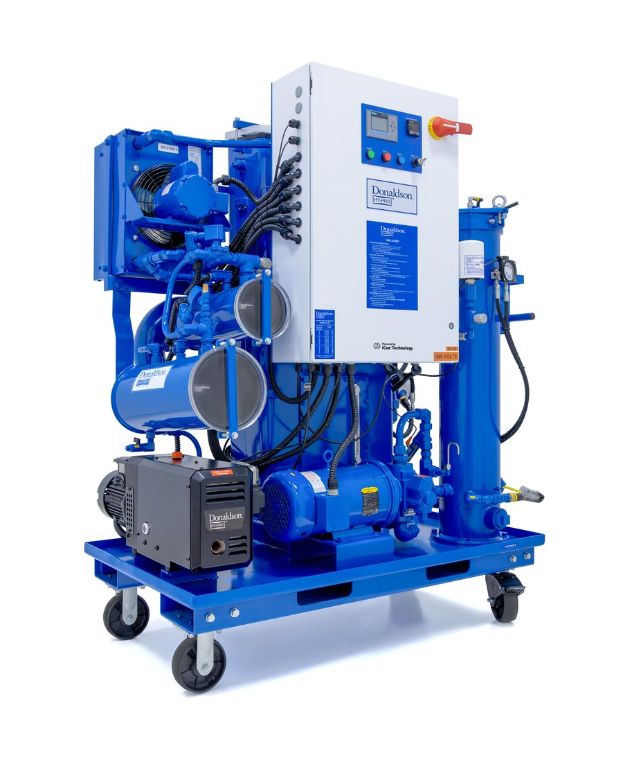 Donaldson Hy-Pro vacuum dehydration unit supplied and serviced by Fleetcare
