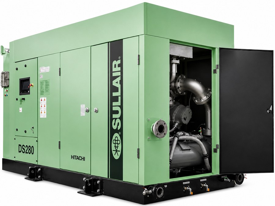 Sullair DS280 rotary-screw compressor supplied and serviced by Fleetcare Limited in Tanzania